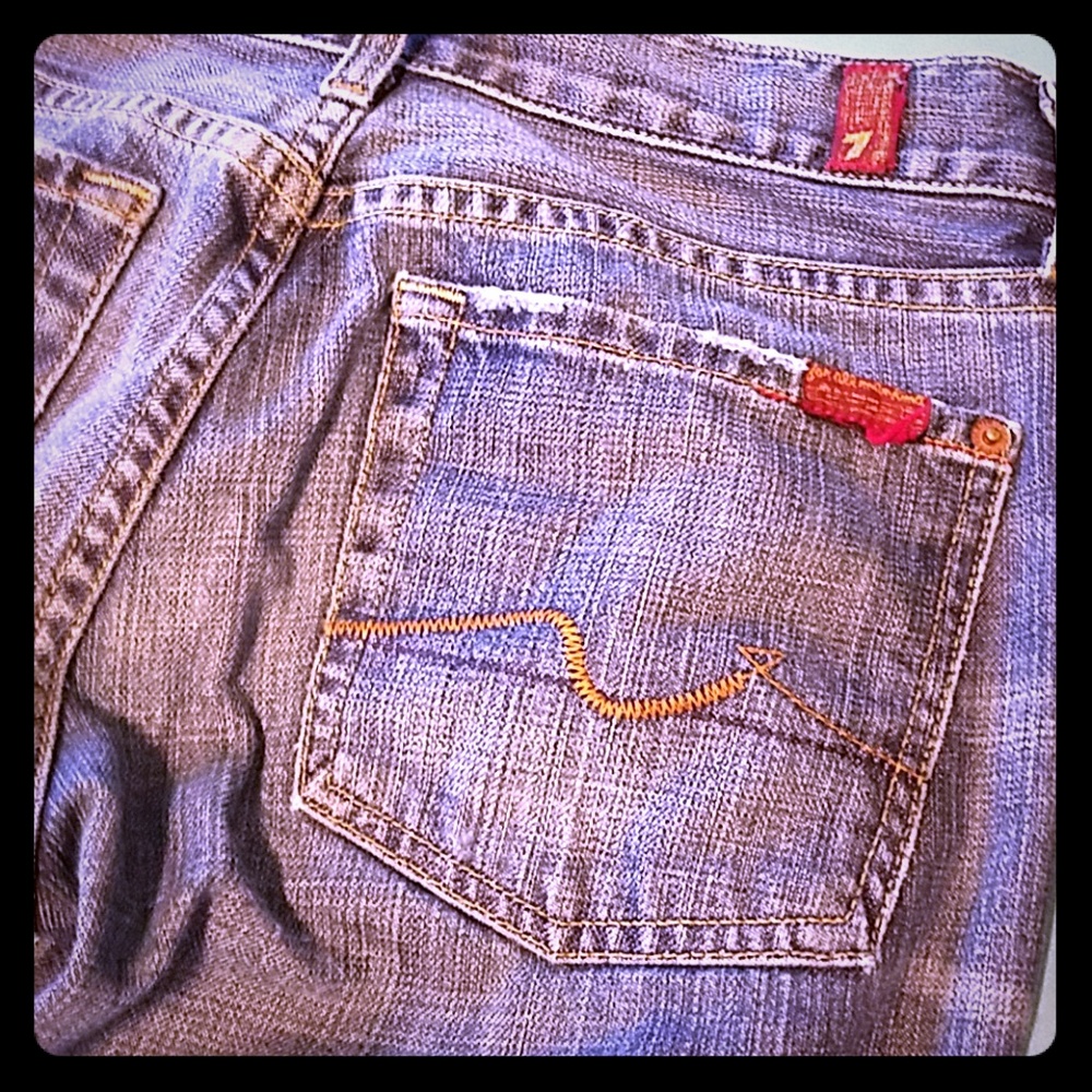 7 For All Mankind 100% Cotton Jeans sz 27 x 31